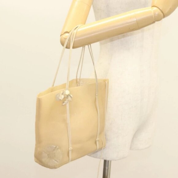 PRADA Hand Bag Nylon Beige Auth 128335 - Picture 14 of 16
